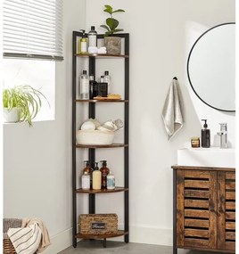 Knižnica NAVARO hnedá/čierna