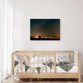 Sklenený obraz mliečnej cesty (70x50 cm)