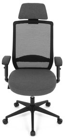 Kancelárska ergonomická stolička SENA — látka, čierna