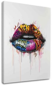 Obraz Graffiti Lips | Talianske plátno | different dimensions