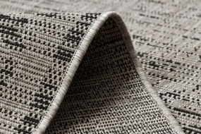 Koberec SIZAL FLOORLUX 20211 strieborný / čierny