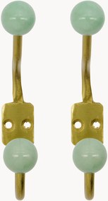 Ručne vyrobené kovové nástenné vešiaky Ball, 2 ks