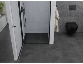 Mexen Pretoria, sprchové dvere do otvoru 70 x 190 cm, 6mm číre sklo, čierny profil, 852-070-000-70-00