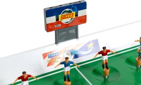 MULTISTORE Mini stolný futbal na pružinách 22 hráčov – stolné futbalové hračky pre deti, s brankárom