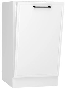 Dvierka na umývačku Emily 45pz biely hrášok mat