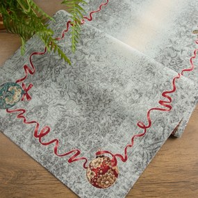 VIANOČNÝ GOBELÍNOVÝ OBRUS 47X140 VZOROVANÝ