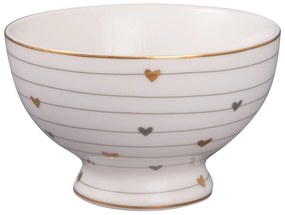 GREEN GATE Porcelánová miska Grace Grey 150 ml