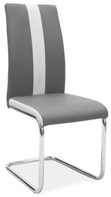 Jedálenská stolička Harold (sivá + chrómová). Vlastná spoľahlivá doprava až k Vám domov. 1050206