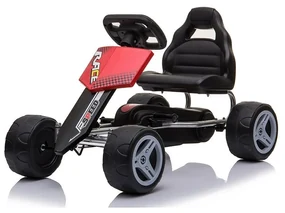 Baby Mix Detská šliapacia motokára Go-kart Speedy, červená