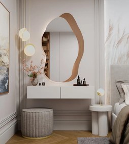 Závesný toaletný stolík MIKA 110 cm kašmírový