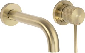 Rea Lungo Grip, podomietková umývadlová batéria, zlatá matná, REA-B7431