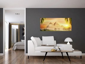 Obraz - Pyramídy (120x50 cm)