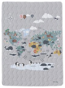 Prešívaná deka a obliečka na vankúš v súprave z bavlneného saténu 140x200 cm – Butter Kings