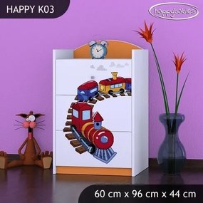 Detská komoda MAŠINKA - TYP 3