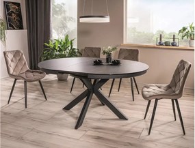 SI Stolička Ralph Velvet tmavá béžová