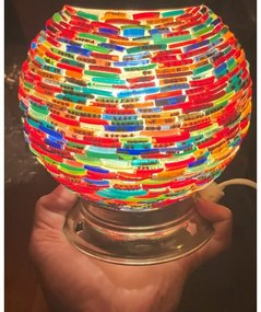 Stolná lampa mosaic orient Globe beads PATCHWORK Ø15