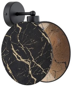 Nástenná lampa MOTIF 1xE27/15W/230V čierna/zlatá