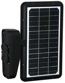 LED solárne nástenné svietidlo so senzorom LED/15W/3,2V 4000K/6000K IP65 čierne