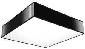 Stropné svietidlo Horus, 1x čierne plastové tienidlo, (biely plast), (45 cm)