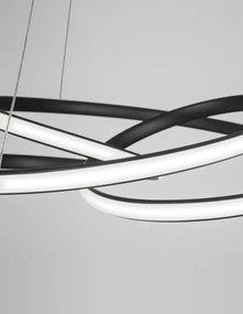 LED luster Menton 52 čierne