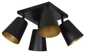 PRISM 4 | moderná stropná lampa Farba: Čierna/Zlatá