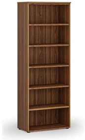 Kancelársky regál PRIMO WOOD, 800 x 420 x 2128 mm, orech