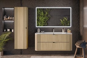 Comad Nábytkové umývadlo z konglomerátu PURE WHITE GLOSS, 120x46 cm, biela lesklá