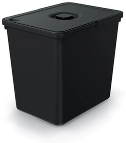 Závesný odpadkový kôš, 23 l, čierna