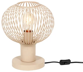 Moderná drôtená stolná lampa béžová 23 cm - Gila