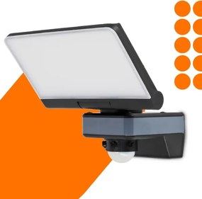 LED reflektor so snímačom pohybu a súmraku LED/44W/230V 4200K IP54 čierna