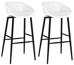Barové stoličky 2 ks biele 248150
