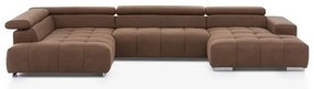 Rohová sedacia súprava do U TROPEA ľavá hnedá