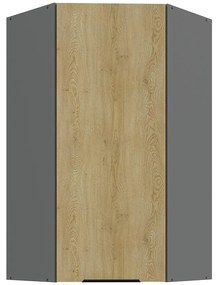 Kuchynská skrinka Cremona Ant 60x60 Gn-108 1f (45°)