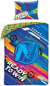 Bavlnené posteľné obliečky NERF - Ready to Win - 100% bavlna - 70 x 90 cm + 140 x 200 cm + bavlnené vrecko