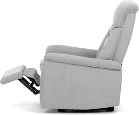 Polohovacie kreslo sivé, elektrické TV-925 SIL2