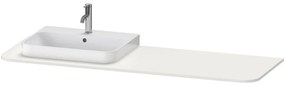 DURAVIT Happy D.2 Plus doska pre skrinku pod umývadlo (s jedným výrezom vľavo), 1600 x 550 x 16 mm, nordická biela matná lakovaná, HP031HL3939