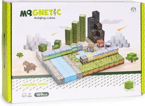 MULTISTORE Magnetické kocky stavebnica 169 dielov – kreatívna magnetická súprava pre deti 3+
