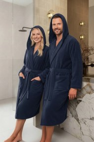 Froté župan ROBIN tmavomodrý Veľkosť: L/XL