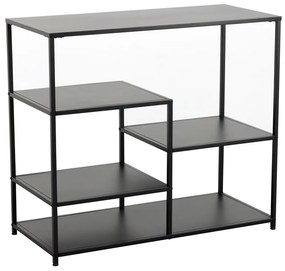 Dizajnový regál Damaris 90 cm čierny