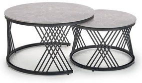 Sada 2x konferenčných stolíkov ELEGRA sivé