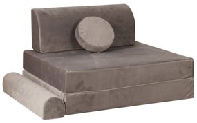 Variabilná detská pohovka MeowBaby® Premium, Velvet Grey