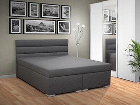 Čalúnená posteľ s úložným priestorom Tango 180 Typ farebného prevedenia: Savana krém 01, Typ čela: B