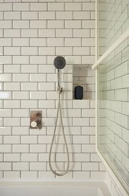 Sapho Sapho, MINIMAL podomietková sprchová batéria, 2 výstupy, nerez, MI042