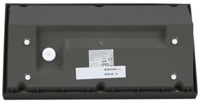 LED Vonkajšie nástenné svietidlo LED/20W/230V 6400K IP65 čierna