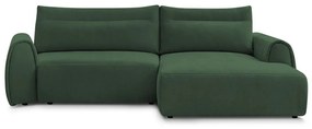 Tmavozelená rohová pohovka Aden – Bobochic Paris