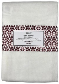 Záclona na páske Dolly polyester ecru 140x180 (x2) Merkury Home