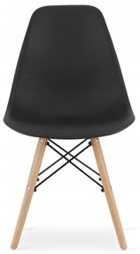 Jedálenská zostava TODI 60cm okrúhly stolový set čierny + 2 stoličky OSAKA čierne