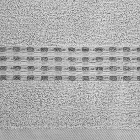 BAVLNENÝ UTERÁK RIVA 70X140 CM STRIEBORNÁ