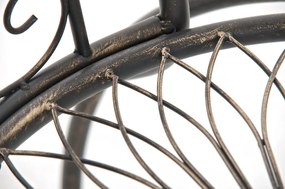 Kovová stolička Sheela s područkami - Bronzová