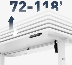 Elektrický výškovo nastaviteľný stôl Mark Adler Leader 7.3 biely